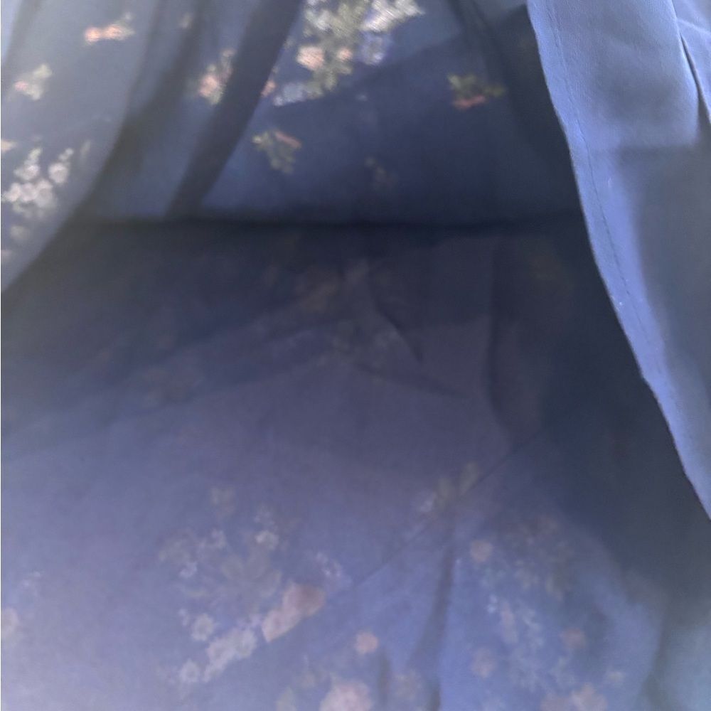 Reformation Floral Maxi Dress - Navy and Yellow - Picture 13 of 13